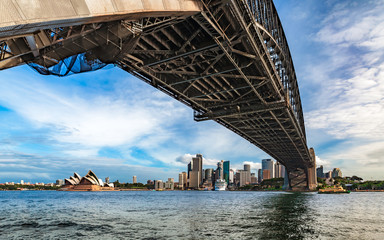 Construction View of the Sydney Harbor Bridge