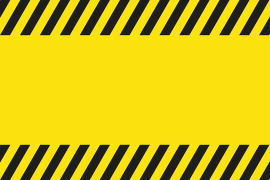 Cartel negro y amarillo de advertencia. Seguridad laboral. Stock Vector |  Adobe Stock