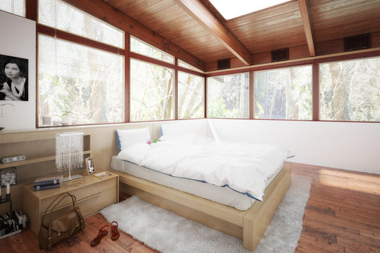 Schlafzimmer im Patio (Design) - 3d visualization