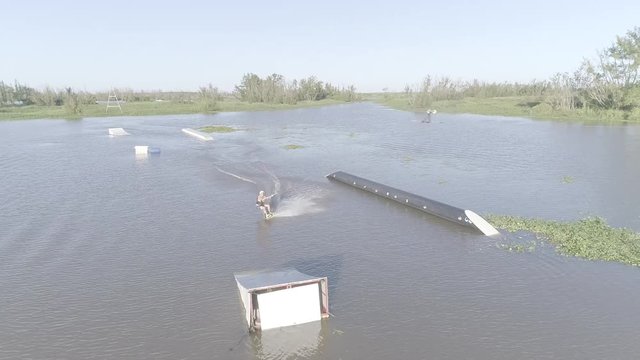 vista aerea en wake park