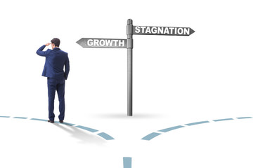 Concept of choice between growth and stagnation