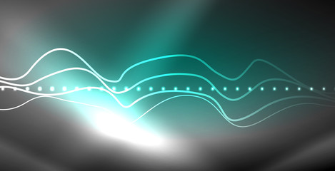 Neon lines shiny glowing background