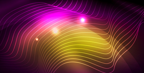 Shiny neon space background
