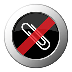 paper clip, paperclip - ban round metal button