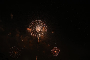 Silvester Feuerwerk Raketen am Neujahr