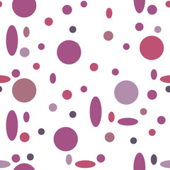 Seamless vector pattern of colorful geometric shapes on a white background