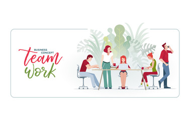 Casual business team