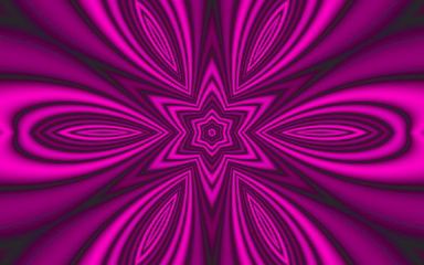 Purple kaleidoscope oriental decoration pattern.