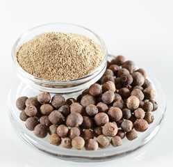 Ground Black Pepper Isolated in white.