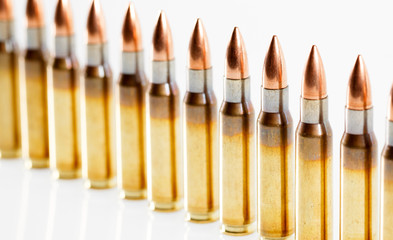 Naklejka premium Hunting cartridges of caliber. 308 Win