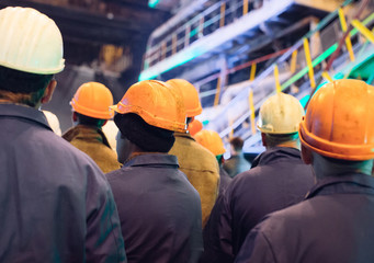 Strike of workers in heavy industry.