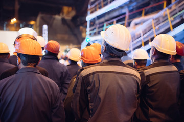 Strike of workers in heavy industry.
