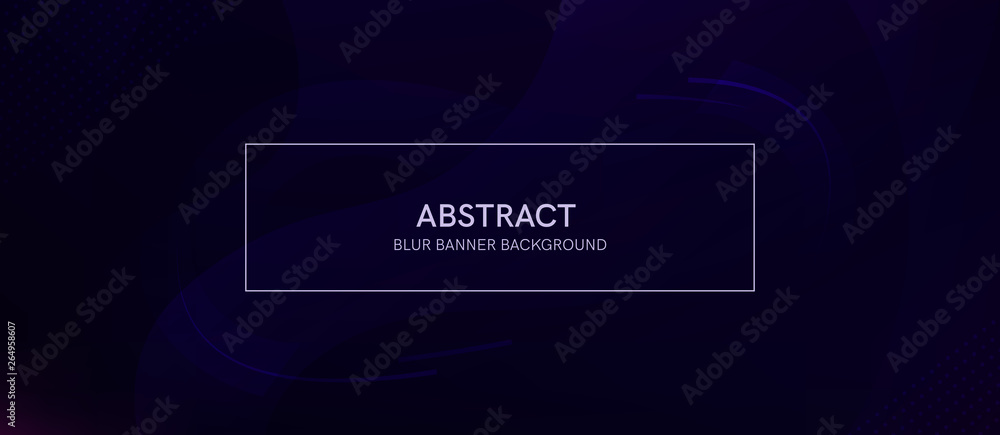 Poster abstract banner with a gradient shapes and blur