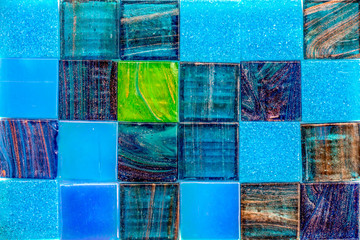 Colorful glass mosaic tiles background
