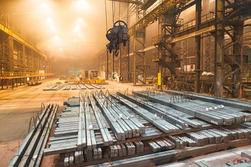 Warehouse metal blank. Electroplating plant for the metal.