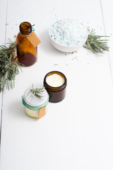 spa products with blank paper card label