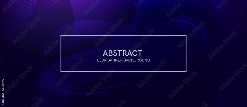Aufkleber abstract banner with a gradient shapes and blur