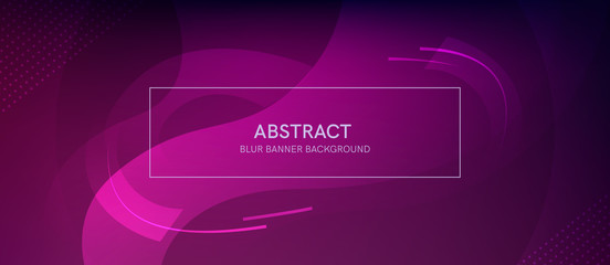 Fototapeta premium Abstract banner with a gradient shapes and blur 