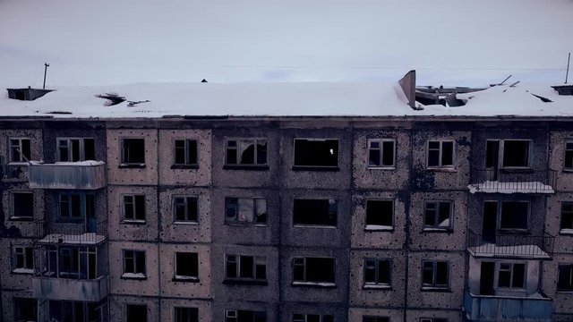Empty Windows of an abandoned house