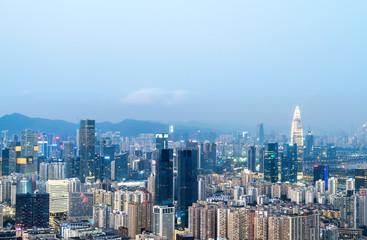 Obraz premium Modern urban architecture scenery in Shenzhen, China