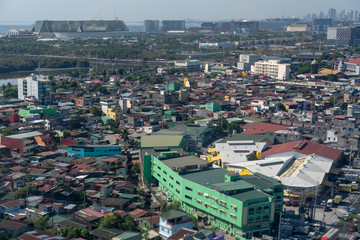 Obraz premium Metro manila dense houses