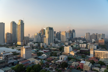 Aerial view of Metro manila skyscrapers