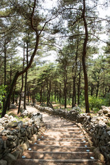 Kyungchundae is a famous tourist spot in Sangju-si, Korea.