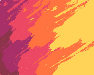 abstract background Doodle yellow orange pink brush strokes