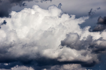 Stormy clouds in the sky - photograph