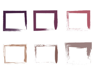 abstract background Doodle brush strokes set squares