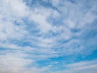 Idyllic sky with whie cloud,Cloudscape concept