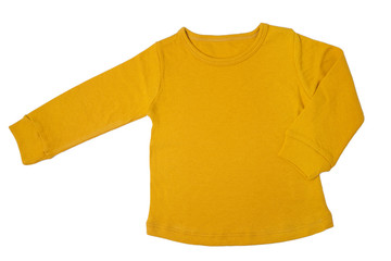 Cotton child tshirt isolated on white background