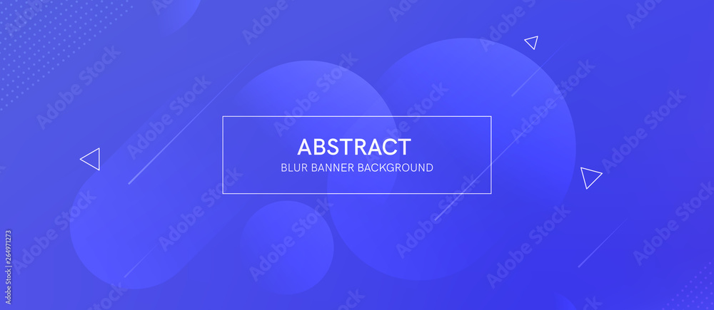 Aufkleber Abstract futurictic banner with a gradient shapes and blur 