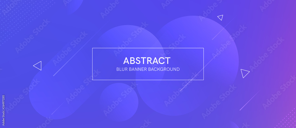Aufkleber Abstract futurictic banner with a gradient shapes and blur 