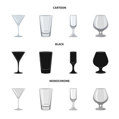 Isolated object of form and celebration icon. Set of form and volume stock vector illustration.