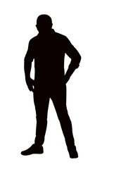 a man body silhouette vector