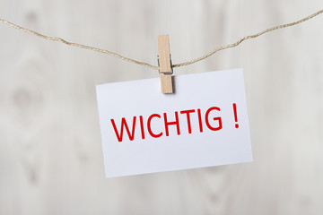 Wichtig !