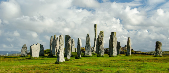 Site celte panorama menhirs rochers