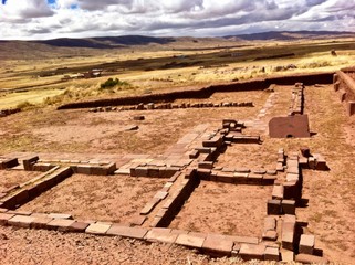 Site archéologique de Tiwanaku, Bolivie