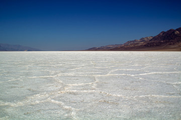 Mystical, mysterious, hottest place on earth - Badwater salt formations in Death Valley National Park
