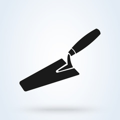 Trowel icon. Vector concept illustration for design. Vector illustration.