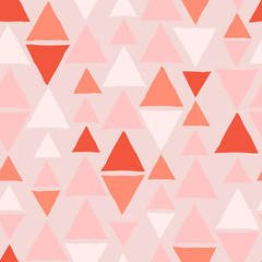 Vector seamless pattern with triangles. Geometric stylish texture. Vector illustration for print, wrapping paper, design.