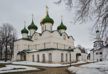 Russian Orthodox churches and monasteries.