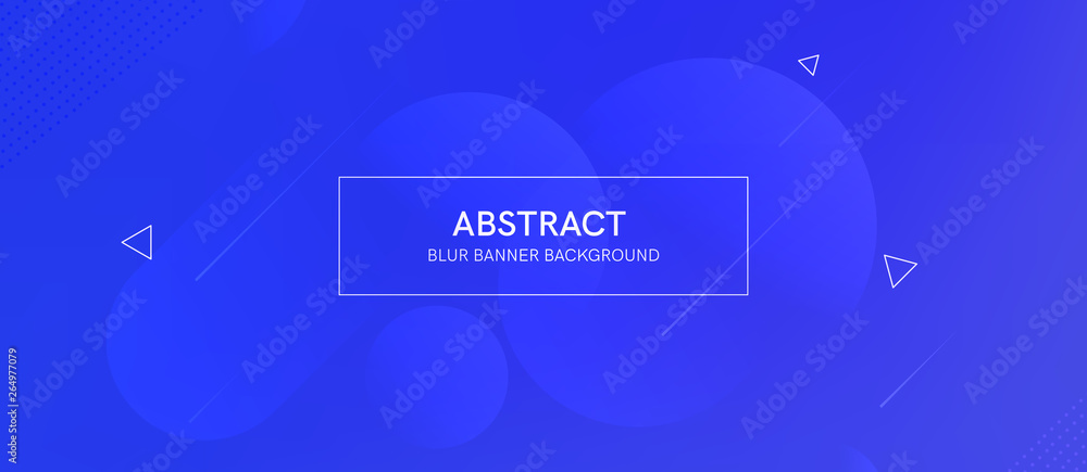 Poster abstract futurictic banner with a gradient shapes and blur