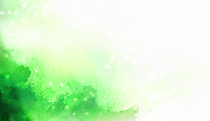 Fototapeta na wymiar abstract color splashes on white background. Green