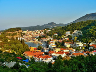 Greece-view on the city Parga