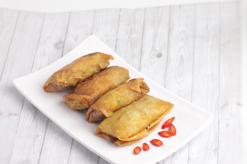 Martabak telur, one of most popular Indonesian food that made from egg and some vegetables