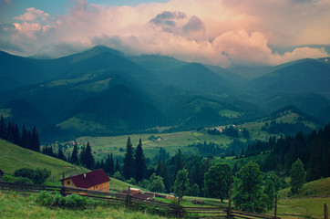 Obraz premium Carpathian mountain landscape