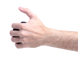 Expander in hand on a white background. Isolation