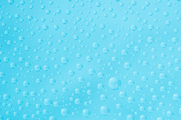 Abstract blue background macro water drops